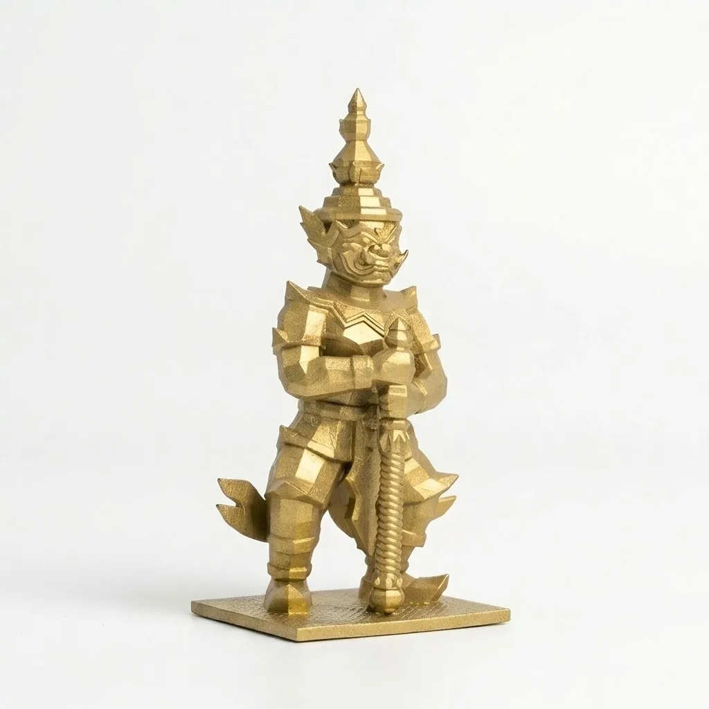 องค์ท้าวเวสสุวรรณ เสริมบารมี — มุมเฉียง 45°