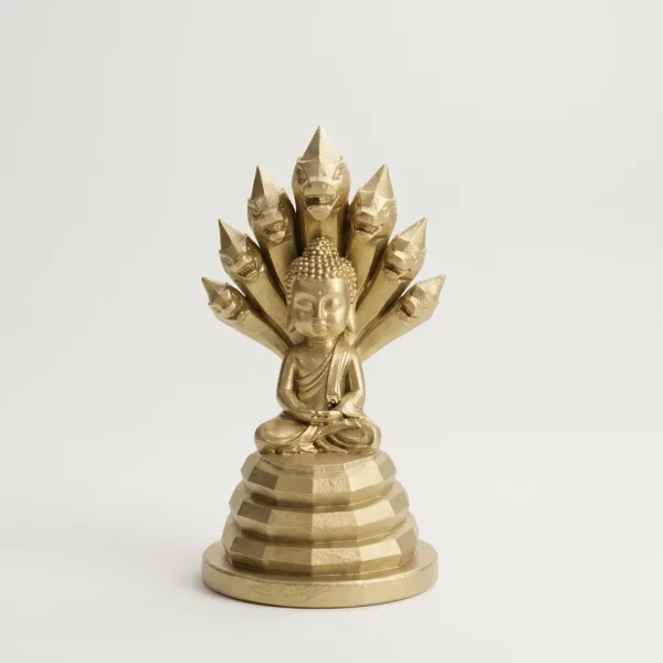 พระพุทธรูปปางนาคปรก Low-Poly Series